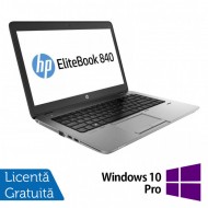 Laptop HP Elitebook 840 G2, Intel Core i5-5300U 2.30GHz, 8GB DDR3, 240GB SSD, 14 Inch, Webcam + Windows 10 Pro