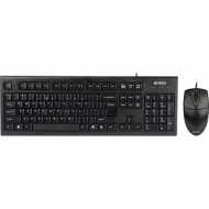 Kit Tastatura + Mouse cu fir A4Tech KR-8520D-USB, KR-85 + OP-620D, USB, negru