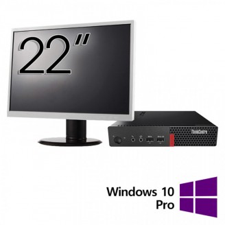 Pachet Refurbished Calculator Lenovo ThinkCentre M710q Mini PC, Intel Core i5-6500T 2.50GHz, 8GB DDR4, 256GB SSD + Monitor 22 Inch + Windows 10 Pro Pachet Refurbished Calculator Lenovo ThinkCentre M710q Mini PC, Intel Core i5-6500T 2.50GHz, 8GB DDR4, 256GB SSD + Monitor 22 Inch + Windows 10 Pro