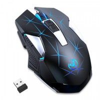 Mouse Nou pentru Gaming, HXSJ T300, 2400dpi, 7 Butoane, RGB, Negru, Wireless Mouse Nou pentru Gaming, HXSJ T300, 2400dpi, 7 Butoane, RGB, Negru, Wireless