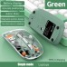 Mouse Nou M233, 1600dpi, 5 Butoane, Indicator Nivel Baterie, Transparent, Verde, Wireless + Bluetooth Mouse Nou M233, 1600dpi, 5 Butoane, Indicator Nivel Baterie, Transparent, Verde, Wireless + Bluetooth