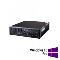 PC Refurbished HP EliteDesk 800 G1 USDT, Intel i5-4590 3.30GHz, 8GB DDR3, 256GB SSD, DVD-ROM + Windows 10 Pro PC Refurbished HP EliteDesk 800 G1 USDT, Intel i5-4590 3.30GHz, 8GB DDR3, 256GB SSD, DVD-ROM + Windows 10 Pro