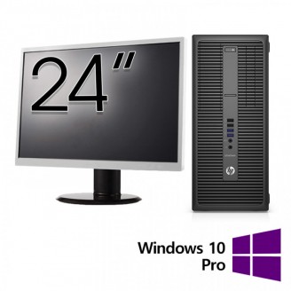 Pachet Calculator Refurbished HP 800 G2 Tower, Intel Core i5-6500 3.20GHz, 16GB DDR4, 256GB SSD + Monitor 24 Inch + Windows 10 Pro Pachet Calculator Refurbished HP 800 G2 Tower, Intel Core i5-6500 3.20GHz, 16GB DDR4, 256GB SSD + Monitor 24 Inch + Windows 10 Pro