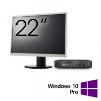 Pachet Calculator Refurbished HP EliteDesk 800 G2 Mini PC, Intel Core i7-6700T 2.80 - 3.60GHz, 16GB DDR4, 512GB SSD + Monitor 22 Inch + Windows 10 Pro Pachet Calculator Refurbished HP EliteDesk 800 G2 Mini PC, Intel Core i7-6700T 2.80 - 3.60GHz, 16GB DDR4, 512GB SSD + Monitor 22 Inch + Windows 10 Pro