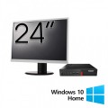 Pachet Refurbished Calculator Lenovo ThinkCentre M710q Mini PC, Intel Core i5-6500T 2.50GHz, 8GB DDR4, 256GB SSD + Monitor 24 Inch + Windows 10 Home Pachet Refurbished Calculator Lenovo ThinkCentre M710q Mini PC, Intel Core i5-6500T 2.50GHz, 8GB DDR4, 256GB SSD + Monitor 24 Inch + Windows 10 Home