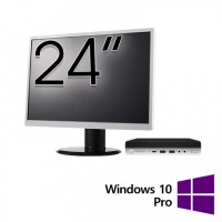 Pachet PC Refurbished HP ProDesk 600 G4 Mini, Intel Core i5-8500T 2.10 - 3.50GHz, 8GB DDR4, 256GB SSD + Monitor 24 Inch + Windows 10 Pro Pachet PC Refurbished HP ProDesk 600 G4 Mini, Intel Core i5-8500T 2.10 - 3.50GHz, 8GB DDR4, 256GB SSD + Monitor 24 Inch + Windows 10 Pro