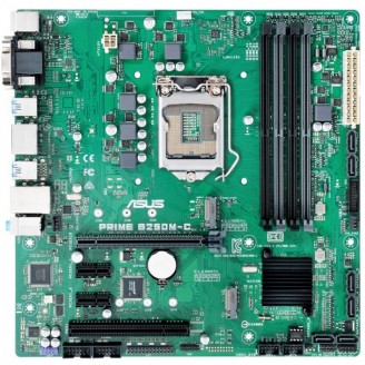 Placa de baza Asus PRIME B250M-C, Socket 1151, mATX, Shield, Cooler, Suporta CPU Gen 6 / 7