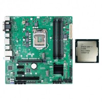 Placa de Baza Second Hand Asus PRIME B250M-C, Socket 1151, mATX, Shield, Cooler + Procesor Intel Core i7-6700 3.40GHz