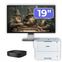 Pachet PC Second Hand HP T430 Thin Client, Intel Celeron N4000 1.10-2.60GHz, 2GB DDR4, 16GB SSD + Monitor 19" & Imprimanta Brother HL-L6300DW Pachet PC Second Hand HP T430 Thin Client, Intel Celeron N4000 1.10-2.60GHz, 2GB DDR4, 16GB SSD + Monitor 19" & Imprimanta Brother HL-L6300DW