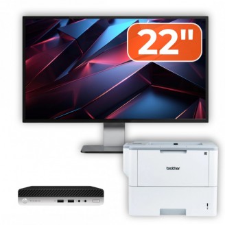 Pachet Calculator Second Hand HP ProDesk 400 G4 Mini PC, Intel Core i3-8100T 3.40GHz, 8GB DDR4, 256GB SSD + Monitor 22" & Imprimanta Brother HL-L6300DW Pachet Calculator Second Hand HP ProDesk 400 G4 Mini PC, Intel Core i3-8100T 3.40GHz, 8GB DDR4, 256GB SSD + Monitor 22" & Imprimanta Brother HL-L6300DW