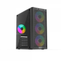 Carcasa ATX cu sursa 500W OptimX Prime, Iluminare RGB Reglabilă, Sticlă Temperată 4 ventilatoare aRBG de 120mm, design premium Carcasa ATX cu sursa 500W OptimX Prime, Iluminare RGB Reglabilă, Sticlă Temperată 4 ventilatoare aRBG de 120mm, design premium