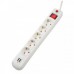 Prelungitor Spacer PP-5-45-USB, USB 2.1 Quick Charge x 2, Schuko x 5, cablu 4.5m, 16A, protectie copii, protectie supratensiune, alb Prelungitor Spacer PP-5-45-USB, USB 2.1 Quick Charge x 2, Schuko x 5, cablu 4.5m, 16A, protectie copii, protectie supratensiune, alb