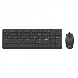 Kit Tastatura + Mouse OptimX Pro KM500, Top Quality, Slim, Silent click, Graphite black cu fir, US Layout, USB Kit Tastatura + Mouse OptimX Pro KM500, Top Quality, Slim, Silent click, Graphite black cu fir, US Layout, USB