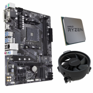 Kit placă de bază GIGABYTE GA-A320M-S2H + Procesor AMD Ryzen 3 3200G + Cooler Original, bulk Kit placă de bază GIGABYTE GA-A320M-S2H + Procesor AMD Ryzen 3 3200G + Cooler Original, bulk