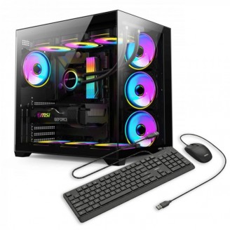 Sistem Desktop PC Gaming OptimX ELITE Ragnarok cu procesor Intel® Core™ i7 9700F, 16GB DDR4, 480Gb SSD, Nvidia RTX 5060 8Gb GDDR7 , Cadou kit tastatura si mouse OptimX Sistem Desktop PC Gaming OptimX ELITE Ragnarok cu procesor Intel® Core™ i7 9700F, 16GB DDR4, 480Gb SSD, Nvidia RTX 5060 8Gb GDDR7 , Cadou kit tastatura si mouse OptimX