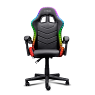 Scaun Gaming Trust GXT 704 Roniq RGB, Piele Ecologică + Polyester, Reglabil pe Înălțime, Spătar 90-110°, max 110 kg, iluminare RGB, negru Scaun Gaming Trust GXT 704 Roniq RGB, Piele Ecologică + Polyester, Reglabil pe Înălțime, Spătar 90-110°, max 110 kg, iluminare RGB, negru