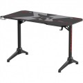 Birou Gaming Serioux Catalyst, 120x60x75cm, blat 1.8cm, MDF și oțel, negru mat / roșu mat, mouse pad, suport cana, suport casti Birou Gaming Serioux Catalyst, 120x60x75cm, blat 1.8cm, MDF și oțel, negru mat / roșu mat, mouse pad, suport cana, suport casti