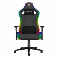 Scaun Gaming Genesis TRIT 660 RGB, Textil, Reglabil pe Înălțime, Spătar 135°, Cotiere 2D, Piston Gaz Clasa 4, 150 kg, Gri Scaun Gaming Genesis TRIT 660 RGB, Textil, Reglabil pe Înălțime, Spătar 135°, Cotiere 2D, Piston Gaz Clasa 4, 150 kg, Gri
