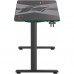 Birou Gaming Serioux Aeter iluminare LED RGB, 120x60x75cm, blat 136x60x1.8cm, MDF și oțel, negru, mouse pad, suport cana, suport casti Birou Gaming Serioux Aeter iluminare LED RGB, 120x60x75cm, blat 136x60x1.8cm, MDF și oțel, negru, mouse pad, suport cana, suport casti