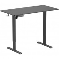 Birou Gaming Serioux Ascend, înălțime reglabilă electric, 120x60x73-118cm, 100–240 V, metal, negru Birou Gaming Serioux Ascend, înălțime reglabilă electric, 120x60x73-118cm, 100–240 V, metal, negru