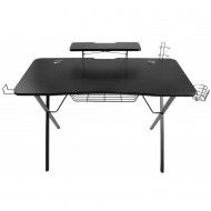 Birou Gaming Genesis Holm 300 RGB, 120x60x75cm, otel, 3 x USB 3.0, încărcare wireless, suport monitor, suport casti, suport cana, telecomanda negru Birou Gaming Genesis Holm 300 RGB, 120x60x75cm, otel, 3 x USB 3.0, încărcare wireless, suport monitor, suport casti, suport cana, telecomanda negru