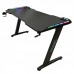 Birou Gaming SPACER SPGD-RGB-140-01, 140x60x73cm, iluminare RGB, blat MDF, cadru otel, suport casti, suport pahar, negru Birou Gaming SPACER SPGD-RGB-140-01, 140x60x73cm, iluminare RGB, blat MDF, cadru otel, suport casti, suport pahar, negru