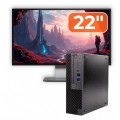 Pachet Calculator Second Hand DELL OptiPlex 3070 SFF, Intel Core i5-9400 2.90-4.10GHz, 16GB DDR4, 256GB SSD + Monitor 22"