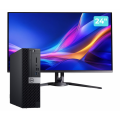 Pachet Calculator Second Hand DELL OptiPlex 5070 SFF, Intel Core i5-9400 2.90-4.10GHz, 8GB DDR4, 256GB SSD + Monitor 24"
