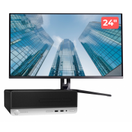 Pachet PC Second Hand HP ProDesk 400 G4 SFF, Intel Core i5-6500 3.20 - 3.60GHz, 8GB DDR4, 256GB NVMe SSD + Monitor 24" Pachet PC Second Hand HP ProDesk 400 G4 SFF, Intel Core i5-6500 3.20 - 3.60GHz, 8GB DDR4, 256GB NVMe SSD + Monitor 24"